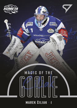 Marek Ciliak Kometa Brno Tipsport ELH 2022/23 SportZoo 1. serie Magic of the Goalie /99 #MG-14